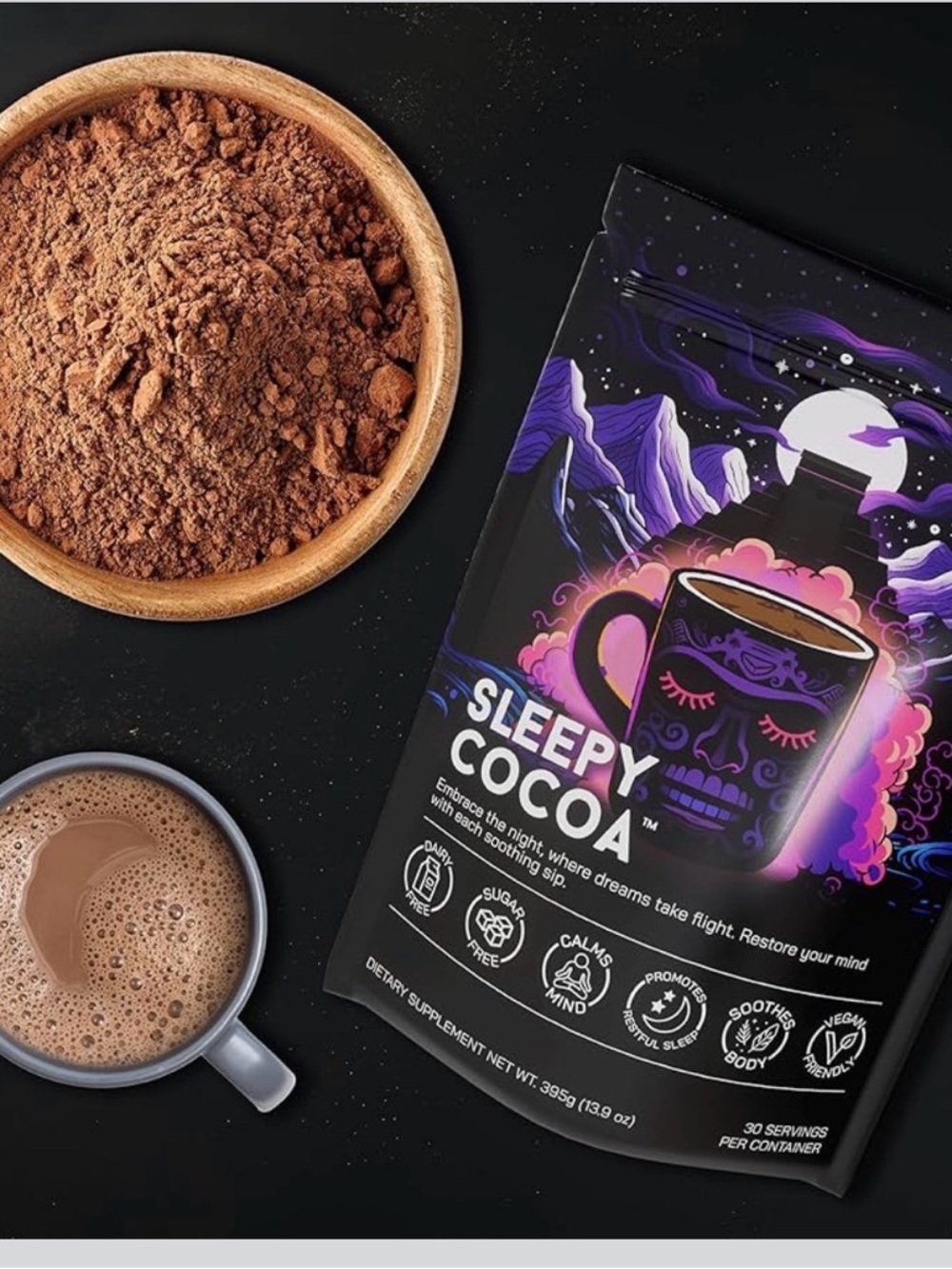 Sugar-Free Vegan Stress Relief Cocoa - Purple - Picture 7 of 7